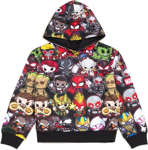 Marvel Avengers Spider-Man Venom Iron Man Fleece Pullover Hoodie Toddler to Big Kid in Saudi Arabia