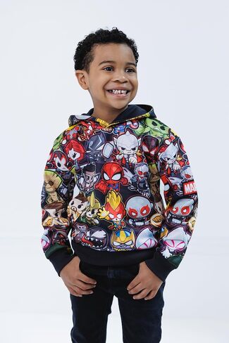 Marvel Avengers Spider-Man Venom Iron Man Fleece Pullover Hoodie Toddler to Big Kid in Saudi Arabia