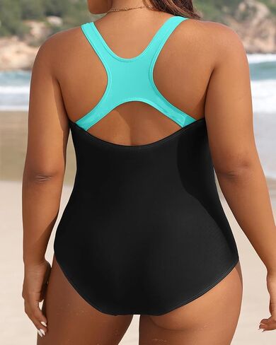 Aqua Eve Plus Size Swimsuits Athletic One Piece Bathing Suit for Women Tummy Control Slimming Swimwear in Kuwait