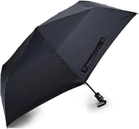 Samsonite Compact Auto Open/Close Umbrella, Black, One Size in Saudi Arabia