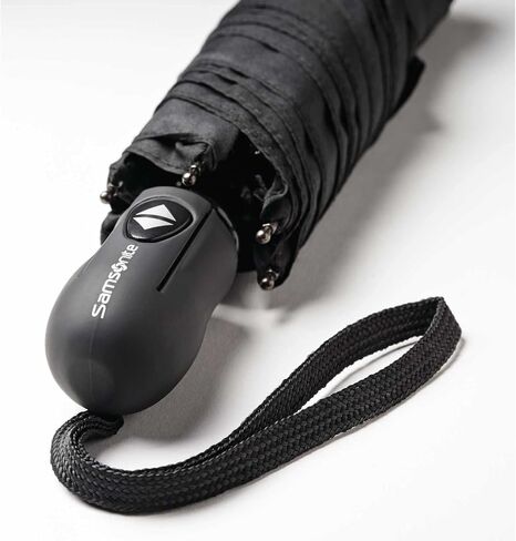 Samsonite Compact Auto Open/Close Umbrella, Black, One Size in Saudi Arabia