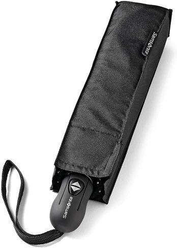Samsonite Compact Auto Open/Close Umbrella, Black, One Size in Saudi Arabia