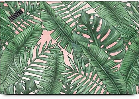 Skinit Decal Laptop Skin Compatible with Thinkpad X1 Carbon (6th Gen 2018) - Officially Licensed Originally Designed Spring Palm Leaves Design in Saudi Arabia