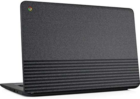 Skinit Decal Laptop Skin Compatible with Chromebook 14 G5 - Officially Licensed Skinit Originally Designed Black and Grey Stripes Design in Saudi Arabia