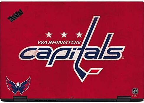 غلاف كمبيوتر محمول من Skinit متوافق مع Thinkpad X1 Yoga (الجيل الثالث 2018) - تصميم مرخص رسميًا من NHL Washington Capitals in Saudi Arabia