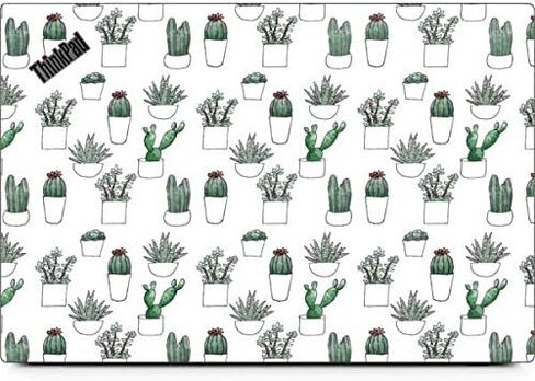 Skinit Decal Laptop Skin Compatible with Thinkpad X1 Carbon (6th Gen 2018) - Officially Licensed Originally Designed Succulent Pattern Design in Saudi Arabia