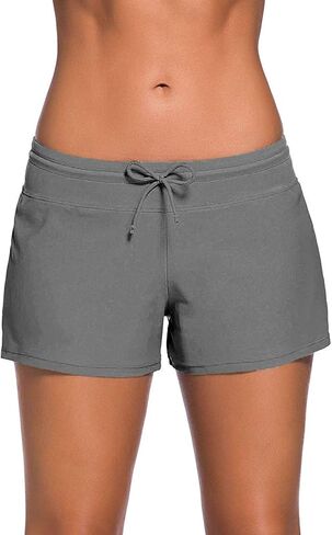 ويلبوند ملابس السباحة النسائية السراويل Tankini السباحة ملخصات حجم كبير أسفل بواردشورت الصيف ملابس الشاطئ جذوع للفتيات in Kuwait