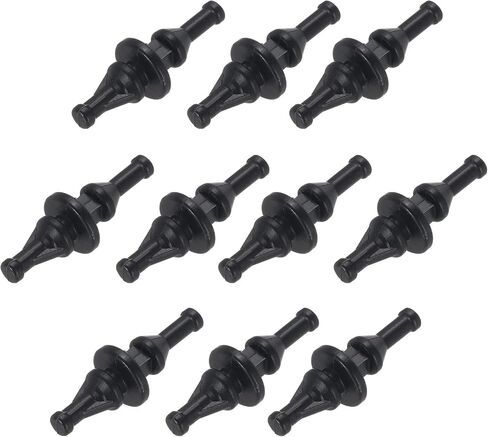 20PCS Fan Shock Absorbing Rubber Nail, Short Style Computer Hardware Cooling Fan Screw Anti Noise Shockproof Silicone Rubber Cooler for PC, Black in Saudi Arabia