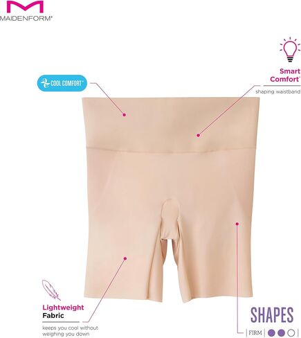 شورت نسائي من Maidenform Tame Your Tummy Booty Lift، شورت علوي مريح للتحكم في الجسم in Saudi Arabia
