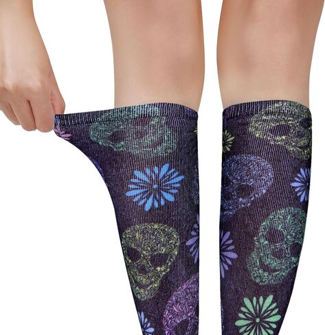 Benefeet Sox النساء الفتيات مضحك الجدة جوارب طويلة إلى الركب مجنون لطيف على العجل الجوارب ثلاثية الأبعاد طباعة الجوارب هالوين عيد الميلاد تأثيري in Kuwait