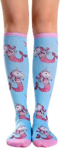 Benefeet Sox Women Girls Funny Novelty Knee High Socks Crazy Cute Over Calf Socks 3D Print Socks Halloween Christmas Cosplay in Kuwait