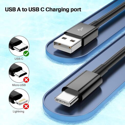 EufyCam Charger Security Cameras USB A to Type C Cord Compatible for Oura Ring 4/Gen 3 Charger Cable, EufyCam 2C/2C Pro/2S/3(S300)/3C(S300C)/S3 Pro(S330)/S340/3E/L810/L210 Accessories (5ft) in Saudi Arabia