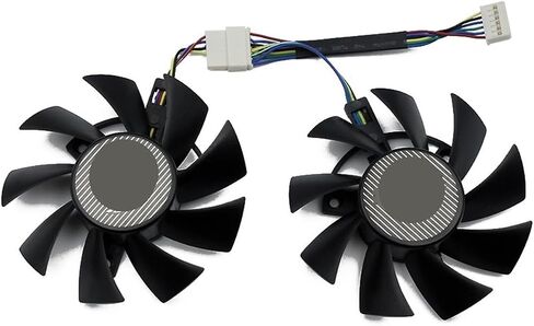 Muyihui 75MM FD8015U12D 6Pin، مروحة تبريد بطاقة الرسومات، لـ 2060 1660 1660Ti TUF Gaming OC، استبدل T128015BU in Saudi Arabia