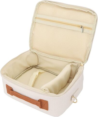 CHICIRIS Durable Camera Bag with Top Handle and Shoulder Strap for CP910 1200 1300 DSLR, Great for Outdoor Adventures and Easy Camera Access, Black Cloth Design (Beige) in Saudi Arabia