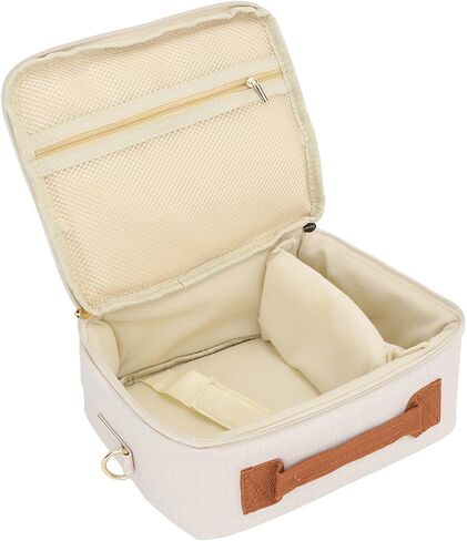 CHICIRIS Durable Camera Bag with Top Handle and Shoulder Strap for CP910 1200 1300 DSLR, Great for Outdoor Adventures and Easy Camera Access, Black Cloth Design (Beige) in Saudi Arabia