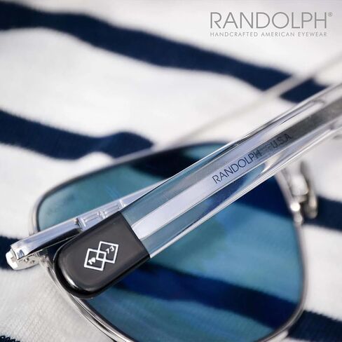 Randolph USA | 23k White Gold Classic Aviator Sunglasses for Men or Women Polarized 100% UV in Kuwait