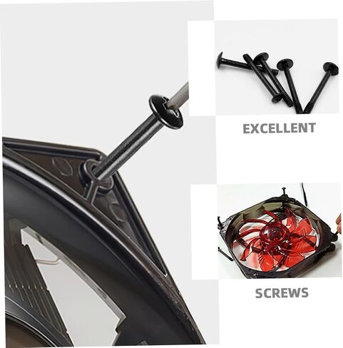 Vaguelly 50Pcs Long PC Case Fan Screws Kit Computer Cooling Fan Mounting Screws for Easy Installation for DIY Builds and Professional Use Provides Secure Fastening in Saudi Arabia
