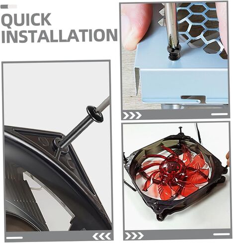 Vaguelly 50Pcs Long PC Case Fan Screws Kit Computer Cooling Fan Mounting Screws for Easy Installation for DIY Builds and Professional Use Provides Secure Fastening in Saudi Arabia