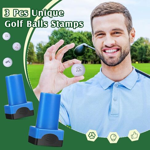 3 حزمة لعبة Golf Ball Stamp علامات طوابع لعبة Golf Ball Ball القابلة لإعادة الاستخدام Golf Ball Tool لتحديد كرات الجولف لإكسسوارات غولف هدايا الغولف in Saudi Arabia
