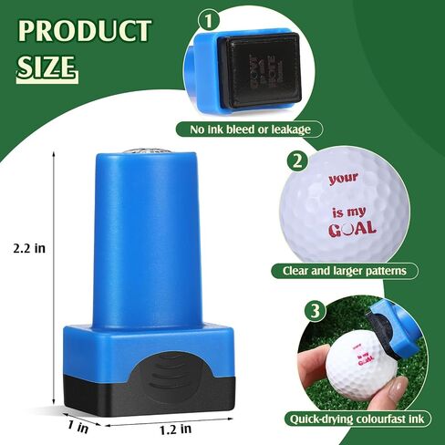 3 حزمة لعبة Golf Ball Stamp علامات طوابع لعبة Golf Ball Ball القابلة لإعادة الاستخدام Golf Ball Tool لتحديد كرات الجولف لإكسسوارات غولف هدايا الغولف in Saudi Arabia