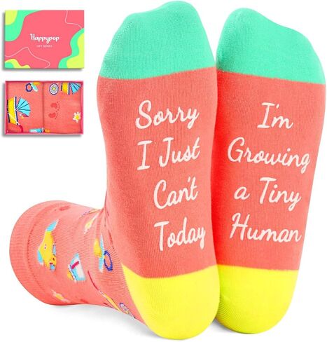 HAPPYPOP Pregnancy Gifts for New Mom Pregnant Mom Gifts for Pregnant Women Mom to Be Gift, Mom Socks Hospital Socks for Labor and Delivery in Saudi Arabia