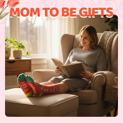 HAPPYPOP Pregnancy Gifts for New Mom Pregnant Mom Gifts for Pregnant Women Mom to Be Gift, Mom Socks Hospital Socks for Labor and Delivery in Saudi Arabia