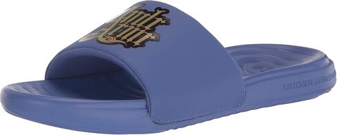 Under Armour Men's Ansa Fixed Strap Slide Sandal, (008) Black/Colorado Sage/Green Screen, 11 in Kuwait