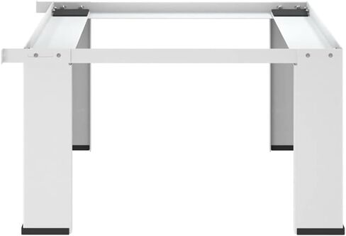 vidaXL Double Washing and Drying Machine Pedestal with Drawers White in Kuwait