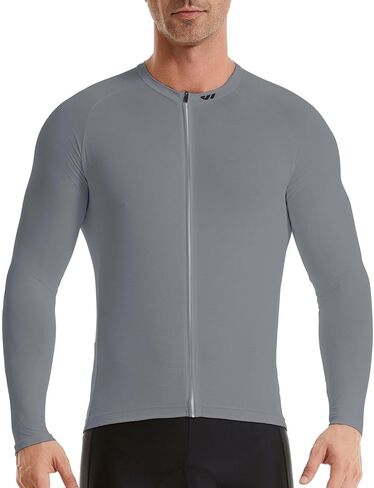 Wulibike Men's Cycling Jerseys Long Sleeve Bike Biking Shirts Full Zip with Pockets Road Bicycle Clothing in Saudi Arabia