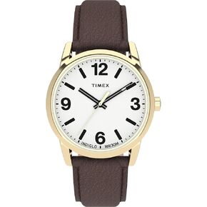 Timex Easy Reader 38mm Leather Strap Watch in Saudi Arabia