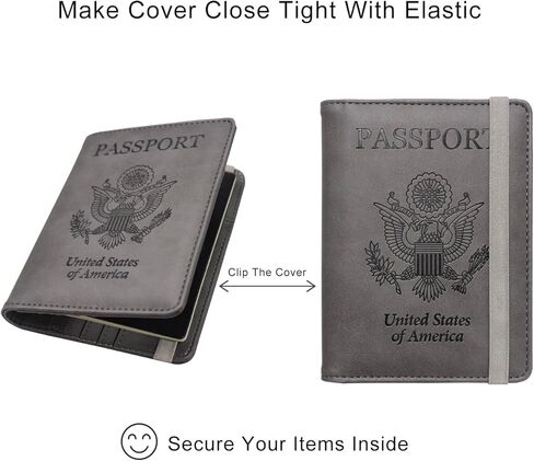 WALNEW Passport Holder and Vaccine Card Holder Combo Travel Wallet RFID Blocking PU leather Case Cover with Vaccine Card Protector Slot (Marble Pink) in Saudi Arabia