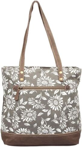 Myra Bag Sunflower Pouch Upcycled Wristlet Bag S-1286 in Saudi Arabia