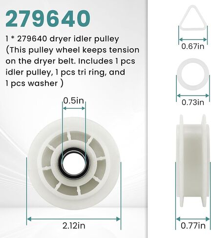 تتضمن مجموعة إصلاح المجفف AMI PARTS 4392067 بكرة أسطوانة WPW10314173 وحزام 661570 فولت وبكرة وسيطة 279640 تحل محل مجموعة صيانة ويرلبول كينمور 4392067VP 80047 587637 PS373088 EAP373088 in Saudi Arabia
