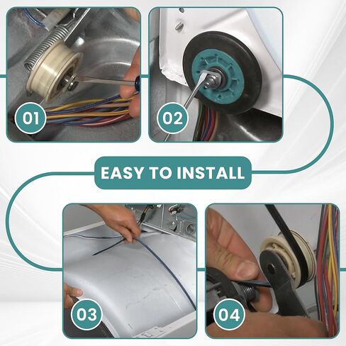 تتضمن مجموعة إصلاح المجفف AMI PARTS 4392067 بكرة أسطوانة WPW10314173 وحزام 661570 فولت وبكرة وسيطة 279640 تحل محل مجموعة صيانة ويرلبول كينمور 4392067VP 80047 587637 PS373088 EAP373088 in Saudi Arabia