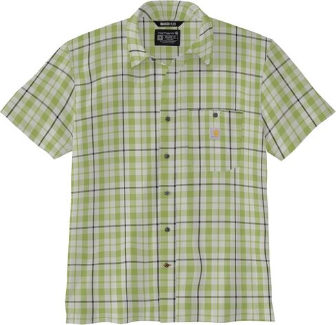 Carhartt Men's Force Sun Defender Relaxed Fit Lightweight Short-Sleeve Plaid Shirt in Saudi Arabia