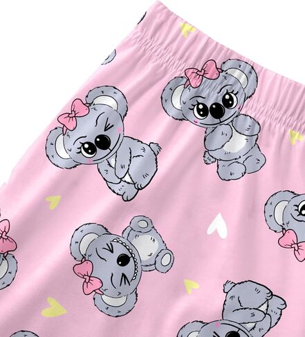 LYANER Women's Pajamas Set Heart Print Button Short Sleeve Shirt with Shorts Sleepwear PJs Set in Kuwait