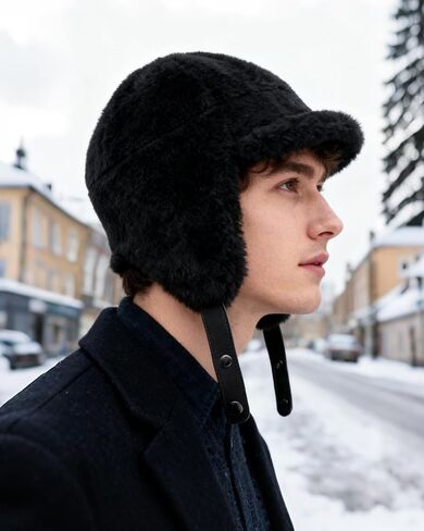 CLAPE الطيار الصياد قبعة الروسية منفذها جندي القبعات مع قناع الأذن اللوحات Ushanka قبعة الشتاء قبعة التزلج الصيد الفراء القبعات in Kuwait