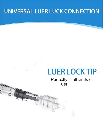 Luer Lock المحقنة 60 مل - محاقن معقمة يمكن التخلص منها بدون إبر (10 عبوات) ، عبوة مختومة فردية in Kuwait