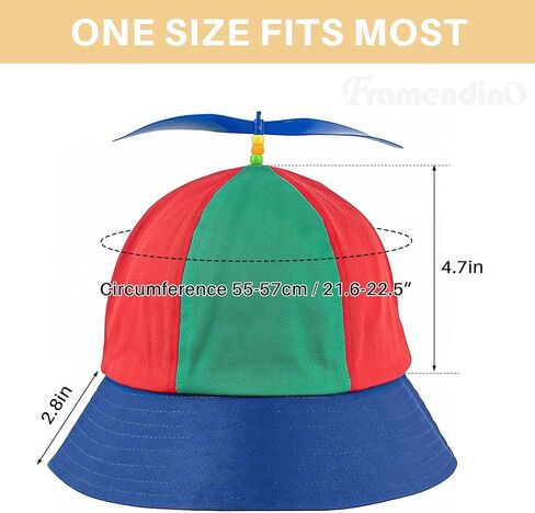 Framendino, Funny Adult Propeller Hat Fisherman Hats Baseball Cap with Propeller Rainbow in Saudi Arabia