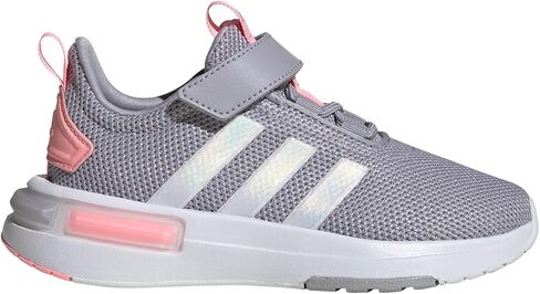 adidas Racer TR 25 Sneaker, Black/White/Solar Red, 2.5 US Unisex Little Kid in Saudi Arabia