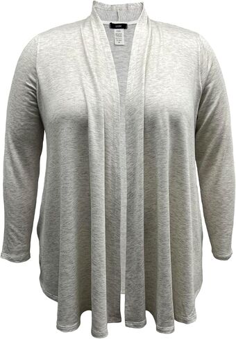 LEEBE Women and Plus Size Open Front Cardigan with Side Pockets (Small-5X) in Saudi Arabia
