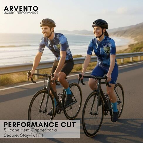 Arvento Men للدراجات القميص القصيرة للأكمام القمصان القمصان على الطريق-تصميم مستوحى من الفن ، وملاءمة العرق ، ونسي in Saudi Arabia