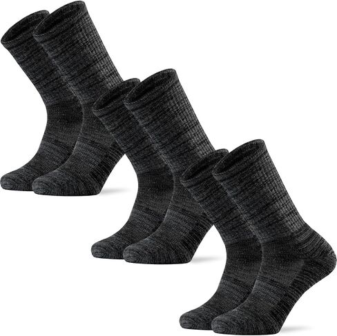 Ortis Men's Merino Wool Cushion Crew Socks with Moisture Wicking Control Light Weight Breathable for Outdoor Hiking Cycling in Saudi Arabia