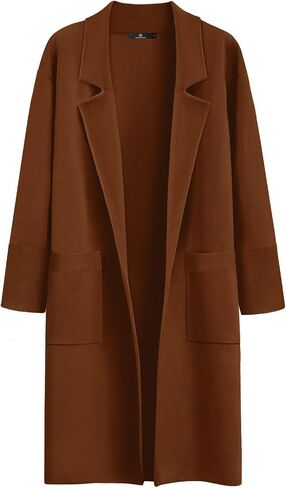 LILLUSORY Women's Long Dressy Cardigan Sweaters Fall Trendy Oversized Coatigan 2023 Knit Jacket Winter Coats in Kuwait