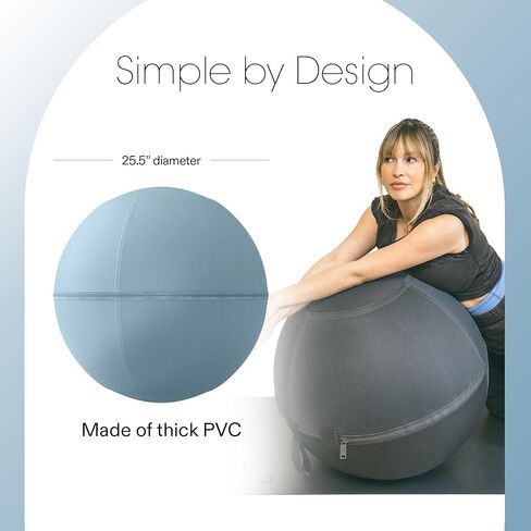 Bala Balance Ball - كرسي كرة تمرين لليوغا ، بيلاتيس ، البار ، تعزيز الأساس والعلاج الطبيعي - معدات الصالة الرياضية للسيدات وملحقات التمرين in Kuwait