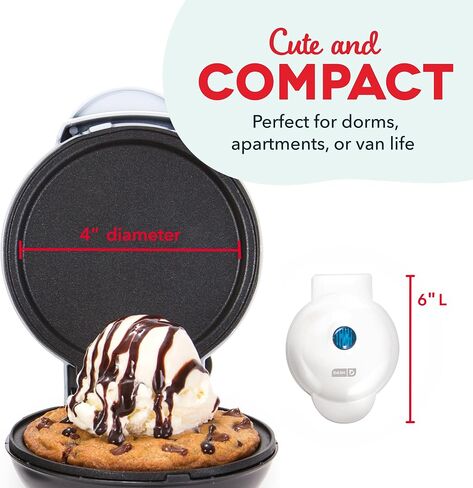 Dash Mini Maker Griddle, 4 Inch Nonstick Cooking Surface, Aqua | Compact Electric Mini Pancake Maker, Quick Heating, Single Serve Eggs, Hash Browns & Breakfast Sandwiches in Kuwait