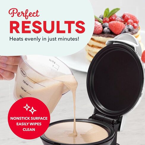 Dash Mini Maker Griddle, 4 Inch Nonstick Cooking Surface, Aqua | Compact Electric Mini Pancake Maker, Quick Heating, Single Serve Eggs, Hash Browns & Breakfast Sandwiches in Kuwait