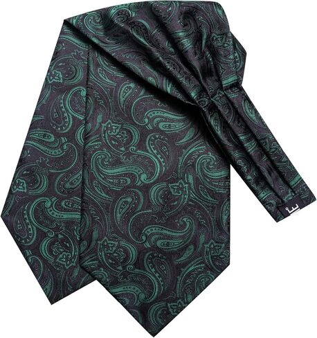 مرحبا التعادل الرجال Cravat وزهرة التلبيب دبوس مجموعة الجاكار الحرير أسكوت منديل أزرار أكمام لحفل الزفاف فستان يومي in Kuwait