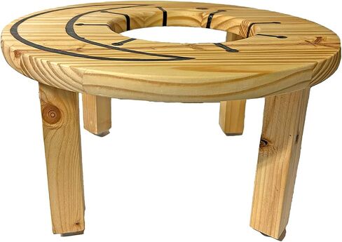 Yoni Steam Seat with African Adinkra OSRAM NE NSROMMA ~ The Moon & Star, Harmony and Faithfulness in Love Wood Burned into Handcrafted V Steam Stool in Saudi Arabia