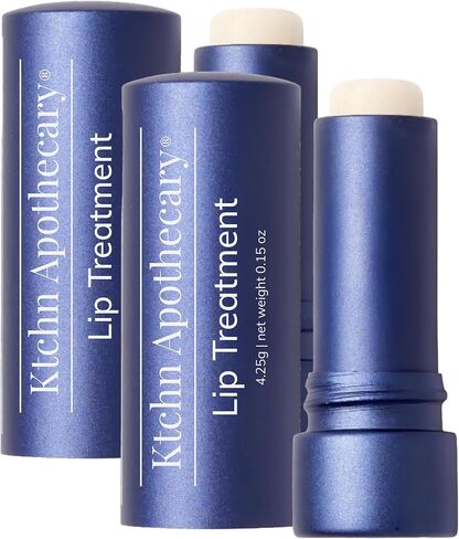 Ktchn Apothecary 100% Natural Ultra-Hydrating Lip Balm & Conditioner-in-1 | Hydrate & Soften Dry/Chapped Lips | Silky Smooth, Never Waxy | Men & Women | Pack of 2 in Saudi Arabia
